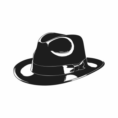 Klasik Dokunuşlu Siyah Fedora Şapka
