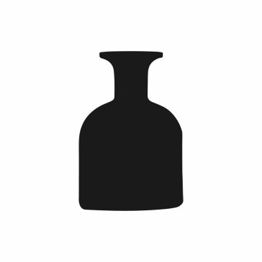 Siyah ve Beyaz Vektör İçki Şişe Tasarımı