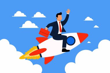 Başarı ve Büyümeye Doğru Roket Süren İşadamı