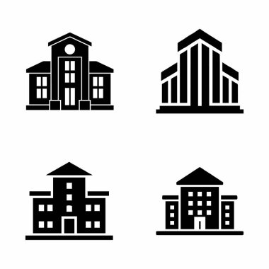 Çeşitli Bina Simgeleri Farklı Mimari Tasarımları Temsil Ediyor