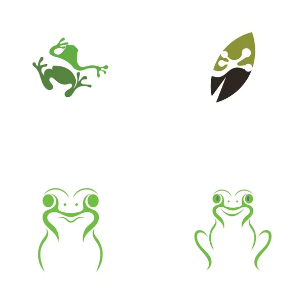 stock vector set of Frog Logo Template vector illustration design