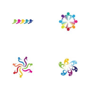 Topluluk logo tasarım şablonu seti