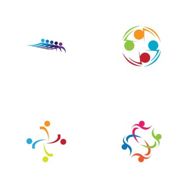 Topluluk logo tasarım şablonu seti