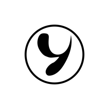 Y harfi Logo şablonu vektör simgesi tasarım