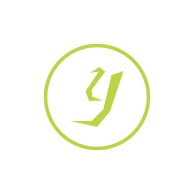Y harfi Logo şablonu vektör simgesi tasarım