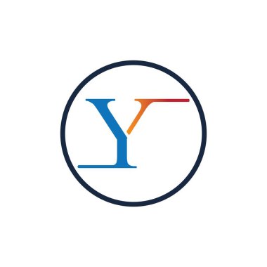 Y harfi Logo şablonu vektör simgesi tasarım