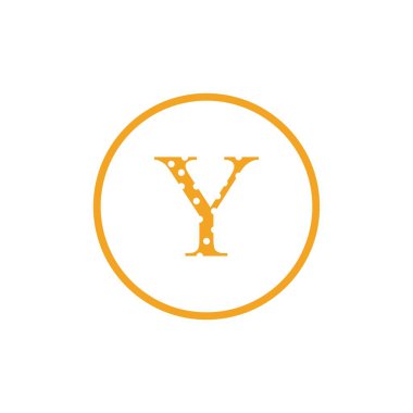 Y harfi Logo şablonu vektör simgesi tasarım