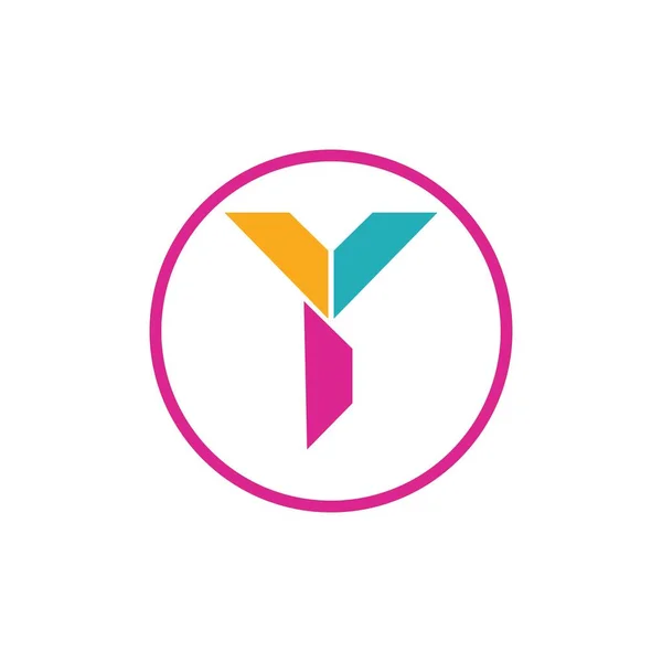 Carta Logo Template Vetor Ícone Design — Vetor de Stock