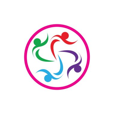 Topluluk logo vektör tasarım şablonu