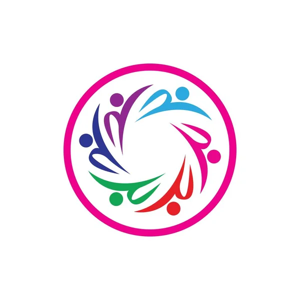 Community Logo Vector Icon Design Template — Stock Vector