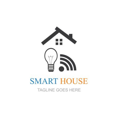 Smart house logo images illustration design