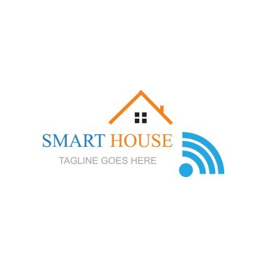 Smart house logo images illustration design