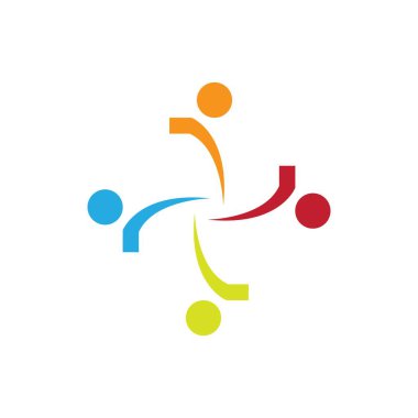 Topluluk, ağ ve sosyal simge tasarım şablonu