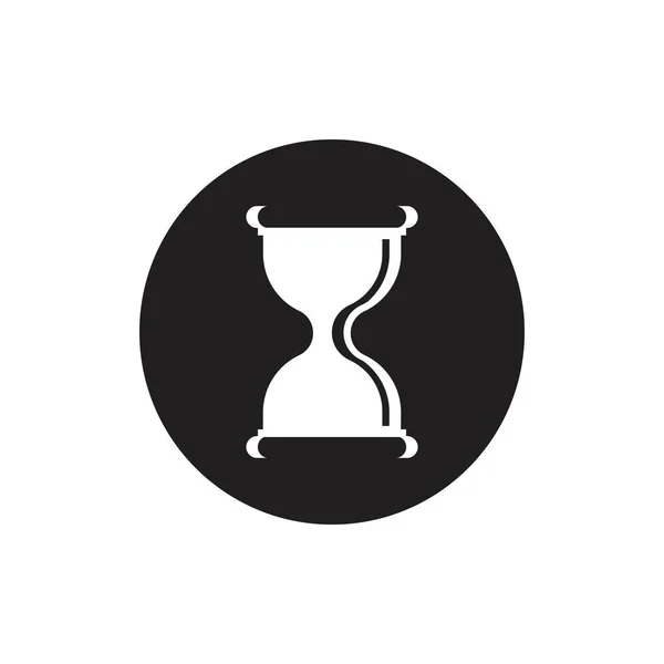 砂時計のロゴのベクトルアイコンイラストデザイン — ストックベクタ