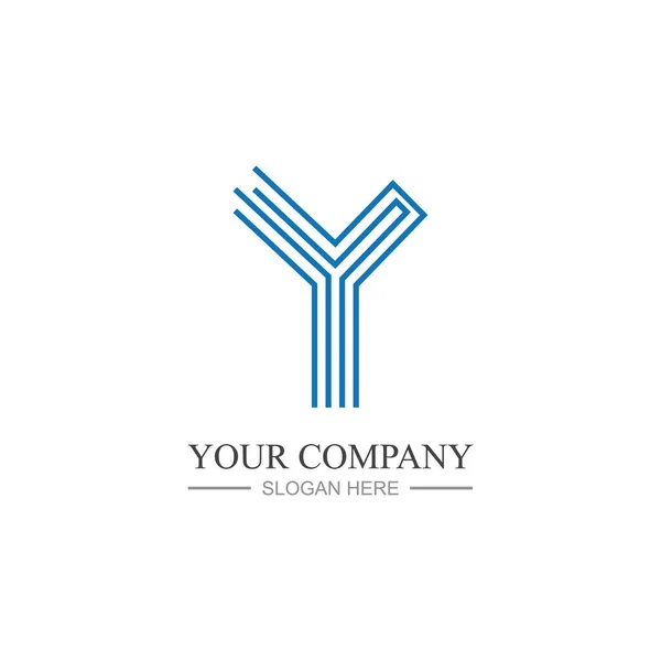 Buchstabe Logo Vorlage Vektor Icon Design — Stockvektor