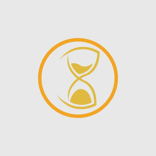 古典的な砂時計のロゴアイコンベクトルイラストデザインテンプレート — ストックベクタ