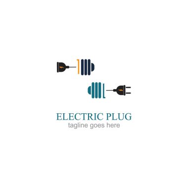Yaratıcı Elektrik Eklentisi Logosu Kavram Vektörü tasarımı