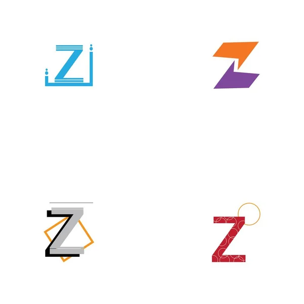 字母集Z业务公司抽象统一向量标志设计模板 — 图库矢量图片