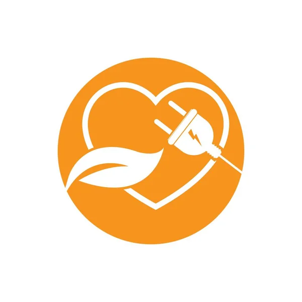 Ilustração Projeto Vetor Logotipo Tomada Elétrica Criativa — Vetor de Stock