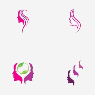 Güzellik logosu vektör çizim dizaynı 