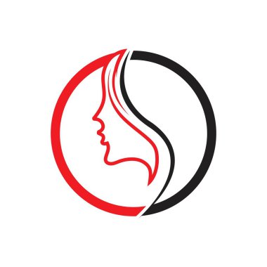 yaratıcı güzellik logosu vektör çizim şablonu