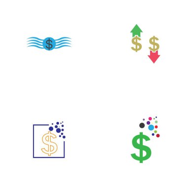 Dolar parası vektör resmetme şablonu - vektör