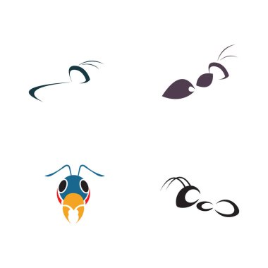 Karınca Logosu, şablon vektör illüstrasyon tasarımını ayarla