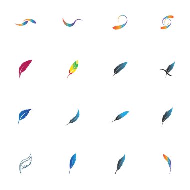 Tüy logo resimleri tasarım şablonu