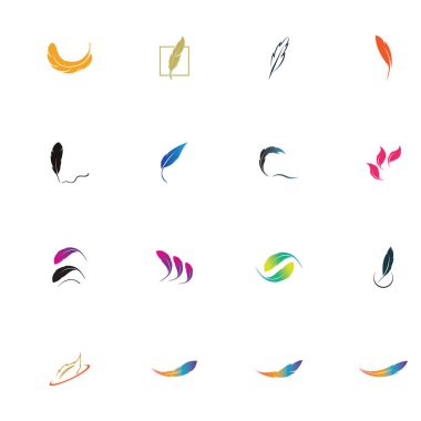 Tüy logo resimleri tasarım şablonu