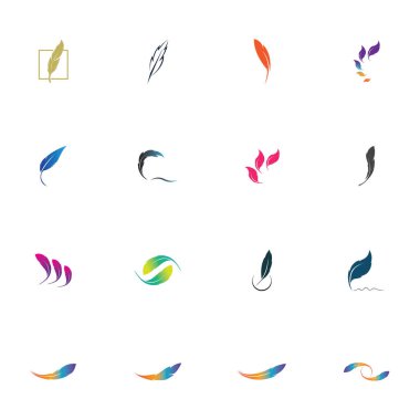 Tüy logo resimleri tasarım şablonu