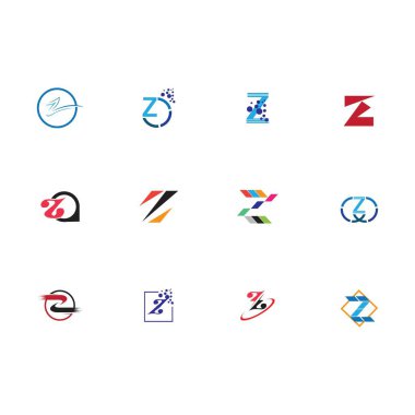 Z harfi iş kurumsal birleşik vektör logo tasarım şablonu