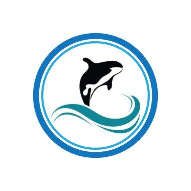creative Orca Logo Vector Illustration On Trendy Design.