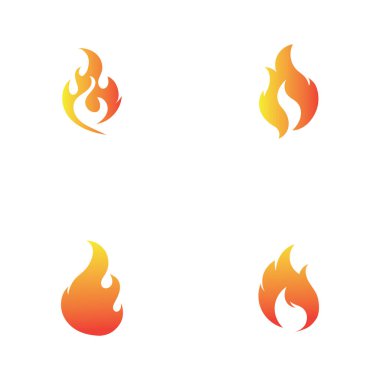 fire logo and symbol set design,vector illustration