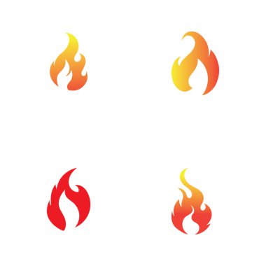 fire logo and symbol set design,vector illustration