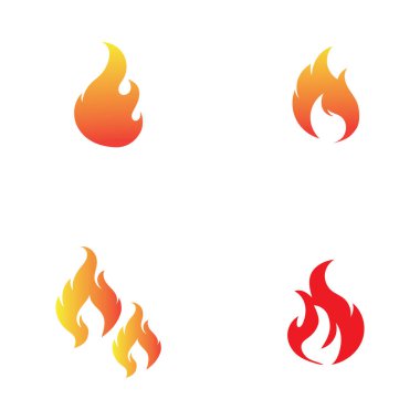 fire logo and symbol set design,vector illustration