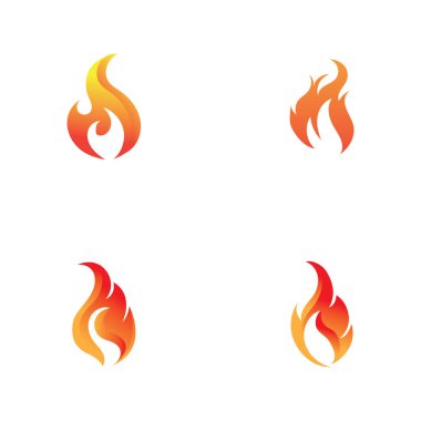 fire logo and symbol set design,vector illustration