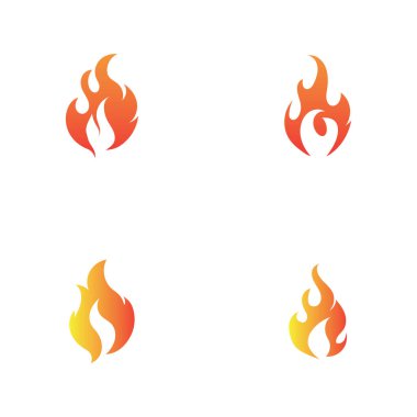 fire logo and symbol set design,vector illustration