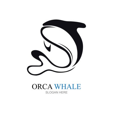 Orca Logo Vector Illustration On Trendy Design.