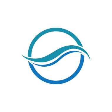 creative Water wave icon vector illustration design logo