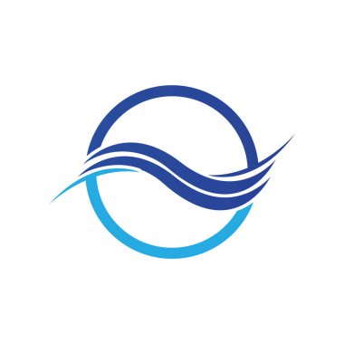 creative Water wave icon vector illustration design logo