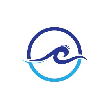 creative Water wave icon vector illustration design logo