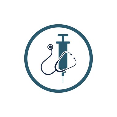 vector of insulin injection logo and symbol illustration simple design element