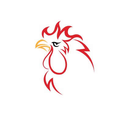 Rooster logo resimleri çizimi tasarımı