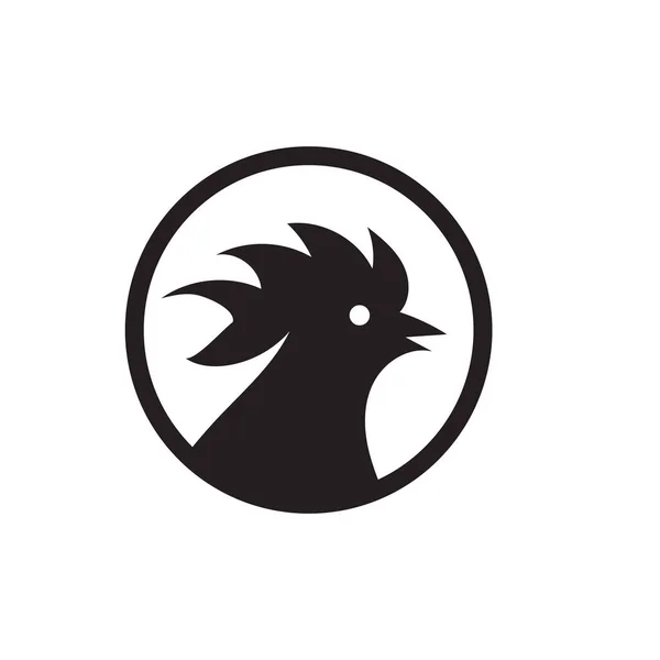 Gallo Logo Imágenes Ilustración Diseño — Archivo Imágenes Vectoriales