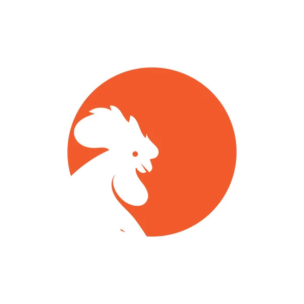 Gallo Logo Imágenes Ilustración Diseño — Vector de stock