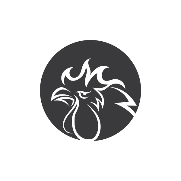 Gallo Logo Immagini Illustrazione Design — Vettoriale Stock