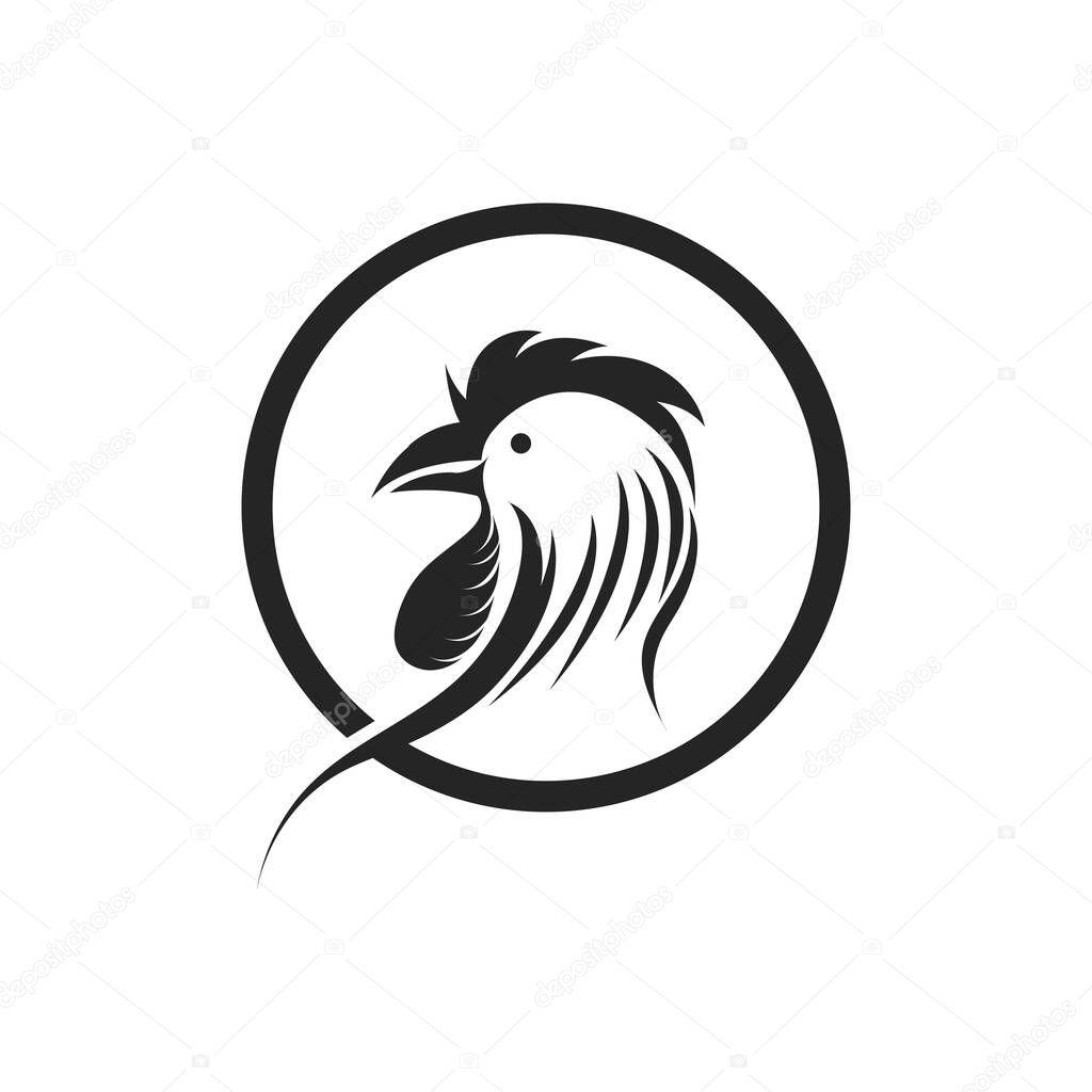 Rooster logo images illustration design