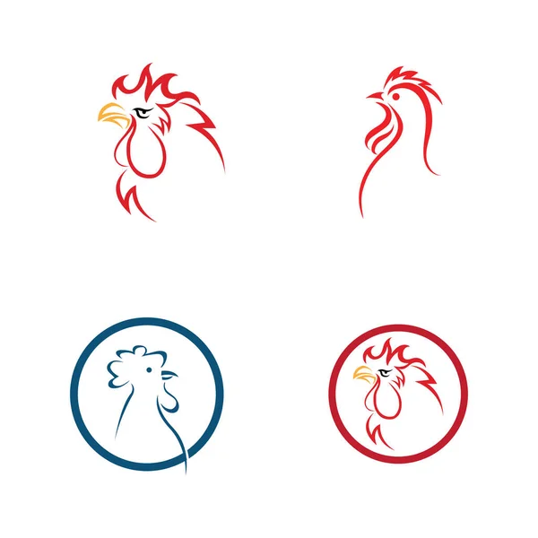 stock vector vector set of Rooster logo images illustration design