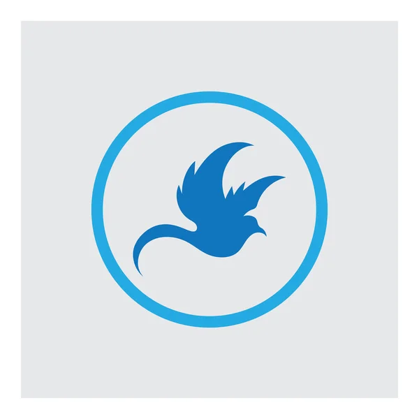 Векторная Иллюстрация Логотипа Птицы Дизайна Символов — стоковый вектор