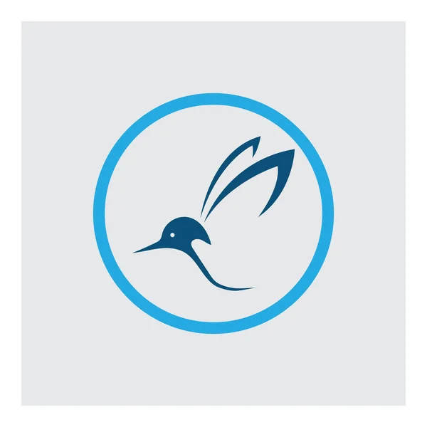 Ilustração Vetorial Logotipo Pássaro Design Símbolo — Vetor de Stock